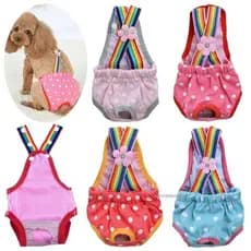 Fraldas Para Cães Femininos Calças Fisiológicas Filhote De Cachorro Calcinha Feminina Shorts Roupa Interior Lavável Roup