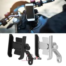 Suporte Telefônico Universal De Liga De Alumínio Para Motos Peças De Modificação