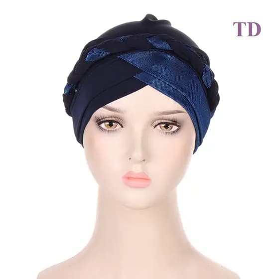 TD Lenço De Cabelo Feminino Hijab Muçulmano Envoltório Turban Chapéu De Quimio Embrulho