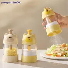[newpros] Saleiro De Medição De 0.2g Dispensador De Sal Tipo Push Garrafa De Açúcar Shaker Canister Quantitativo À Prova