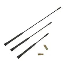Antenna Amplificada Universal para Carro - Mastro Flexível Antirruído para Rádio Estéreo FM/AM de 9/11/16 Polegadas com