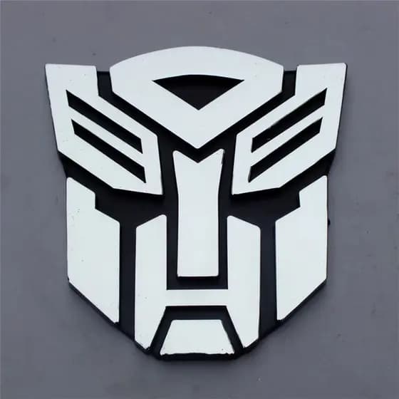 Adesivos criativos para carros, emblemas de Transformers.