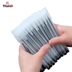 Set de 10 Canetas de Gel Pretas Thunlit – 0,5mm para Escrita Suave Fosca, Materiais de Escritório e Escola
