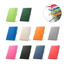 ANNE. Caderno A5 de capa dura em PET 100% reciclado com 160 páginas pautadas recicladas