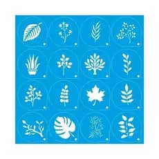 Stencil Chaveiro Flores