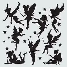 Stencil Fada 15x21