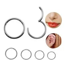 Piercing Argola Segmento Articulado Aço cirugico Nariz/helix/ Septril