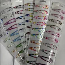 Kit 3 ate 10 Cartela 30 ate 100 Unidades Presilhas Prendedores de Cabelo Tic Tac Na Cor Colorido Entrega Pronto