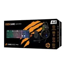 Kit De Teclado E Mouse Gamer Oex Tm304 Português Brasil De Cor Preto
