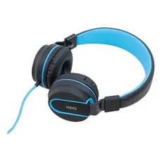 Fone De Ouvido Com Microfone Neon Acolchoado OEX HS106 - Cor Azul/Preto