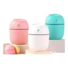 Umidificador De Ar Difusor Ambiente Portátil Usb Abajur Led Cor Branco