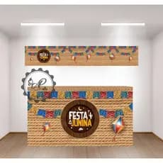 Capa De Mesa Festa Junina Em Tecido Veste Fácil Tema Festa Junina