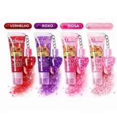 Lip Gloss Infantil Capivara Brilho Lábial Brilho + Chaveiro