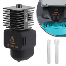 Kit de Bicos para Hotend Bambu Lab A1 / A1 Mini, Ideal para Detalhes Finos e Velocidade, c/ 2 chaves