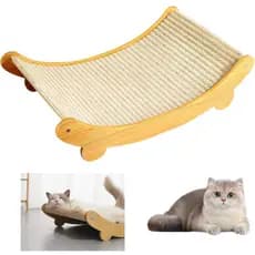 Arranhador Cama Para Gato Sisal Extra Resistente Arranhões Estrutura Firme Suporta Peso Premium