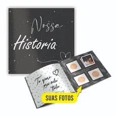Álbum de Figurinhas Nossa História Casal Presente Criativo Personalizado Namorados