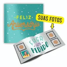 Álbum de Figurinhas Personalizado Presente Aniversário com Fotos Impressas em Papel Fotográfico