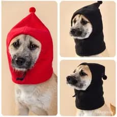 Protetores de Orelha de Lã Quente para Cães Chapéu Tricotado