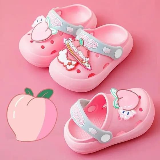 Chinelos De Bebê Interior Antiderrapante Fundo Macio Conforto Moda Bonito Crianças Buraco Sapatos Meninos Meninas Crianç