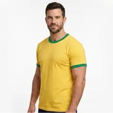 Blusa Camisa Camiseta 100% Algodão Brasil Lisa Varias Cores Sem Estampa