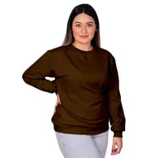 Moletom Casaco Blusa de Frio Feminino Gola Careca Redonda Varias Cores Estiloso Confortavel Promoção