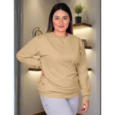 Moletom Blusa de Frio Casaco Feminino Gola Redonda Careca Promoção Varias Cores Perfeito