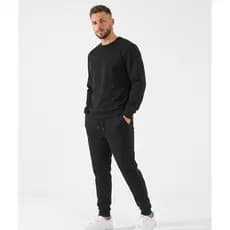Conjunto Moletom Blusa Frio Calça Jogger Moletom Masculino Agasalho Gola Redonda Liso Varias Cores Promoção