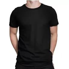 Camiseta Camisa Blusa Básica Masculina 100% Algodão Confortável Manga Curta Dia a Dia