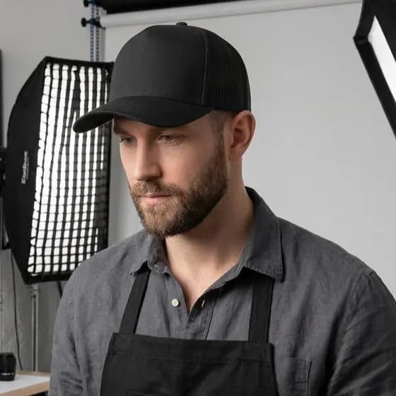 Boné Aba Curva Bombeta Truker Telinha Preto Moda Estilo Masculino Promoção