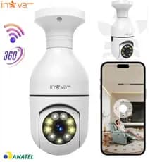 INOVA Câmera segurança wifi ip Inteligente Yoosee sem fio 360 com encaixe lâmpada bocal