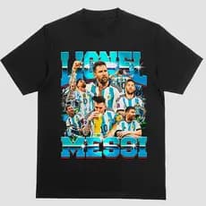 Camisa Messi Vintage Jogador De Futebol Argentina Camisa De Time Masculina Camiseta FSH