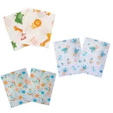 Kit 6 Fronha Travesseiro Berço Enxoval Bebe 100% Algodão Macia Menino Menina Neutro