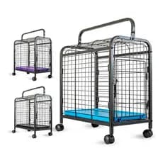 Caixa de Transporte Gaiola Portátil Pets Leva Pet Gatos Cães