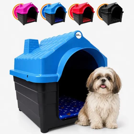Casinha De Cachorro N4 Casa Plástica Resistente Para Cães Pequenos E Médio