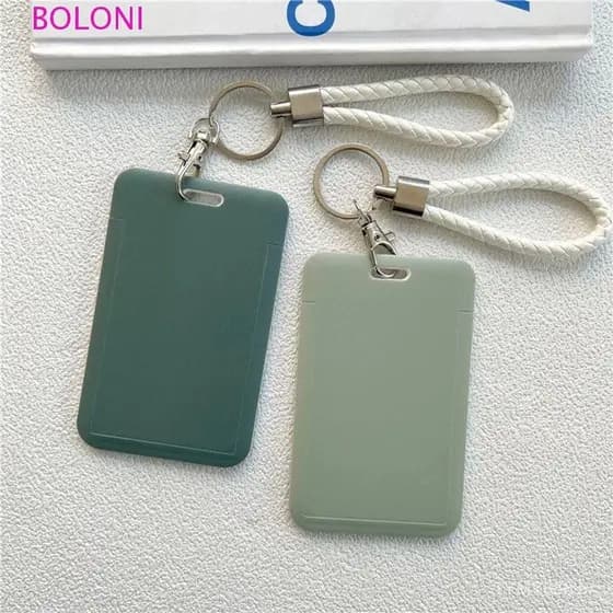Porta-cartão de crédito de ônibus, chaveiro, crachá para estudantes