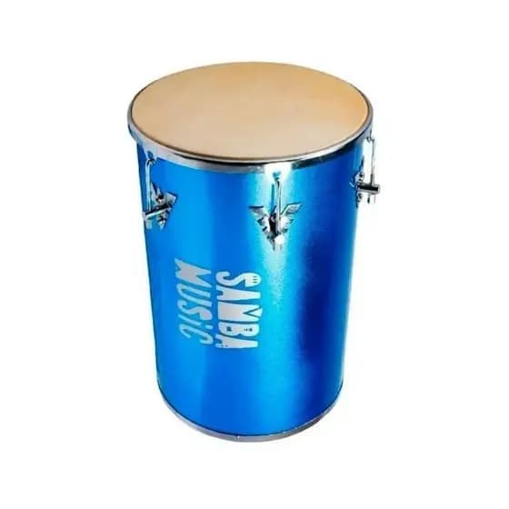 REBOLO SAMBA MUSIC E PAGODE PHX 50x12 CROMADA PELE COURO MADEIRA