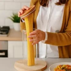Pote Vidro Tampa Bambu Mantimentos Vedação Hermética Organizador Cozinha Restaurante
