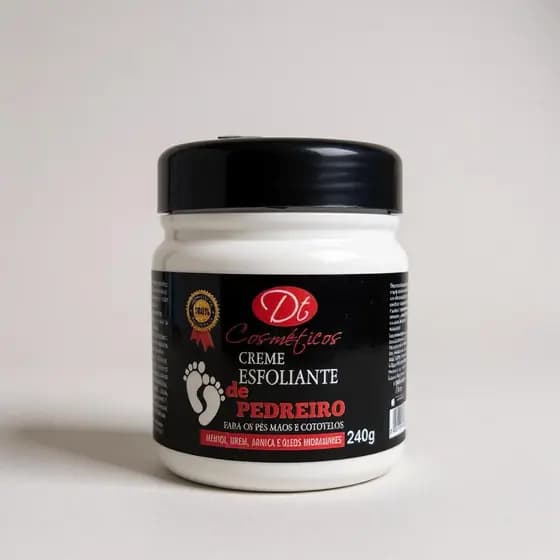 Creme Esfoliante do Pedreiro 240g – Remove Células Mortas, Suaviza Pele Seca e Áspera