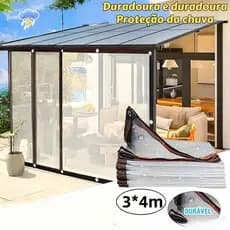 Lona Transparente Impermeável Durável Dupla Face TNT Rede De Proteção Solar - Lona Transparente Para Varanda