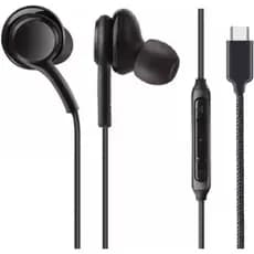 Fone De Ouvido Usb-c Original Cor Preto, Tecido Antitramado