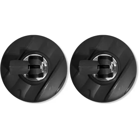 KIT 2 Base 16cm para Cabo de Mop Perfect Pro 360 Move Suporte Flange Esfregão Giratório - Preto