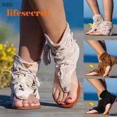 Sandália Feminina Estilo Gladiador Vintage Casual NOTS