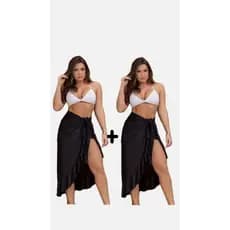 Kit Saída de praia saia Pário. Tamanho Único. Verão fashion