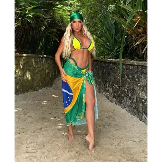 Canga saída de Praia do Brasil Verão 2026 Resort moda Praia feminina