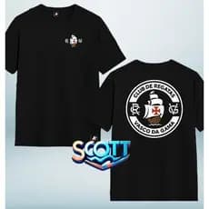 Camiseta torcedor Vasco da gama unissex 100% algodão