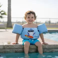 Boia Infantil Colete Salva Vidas com Braço Confortavel Segurança Para Criança Confortável Ajustável