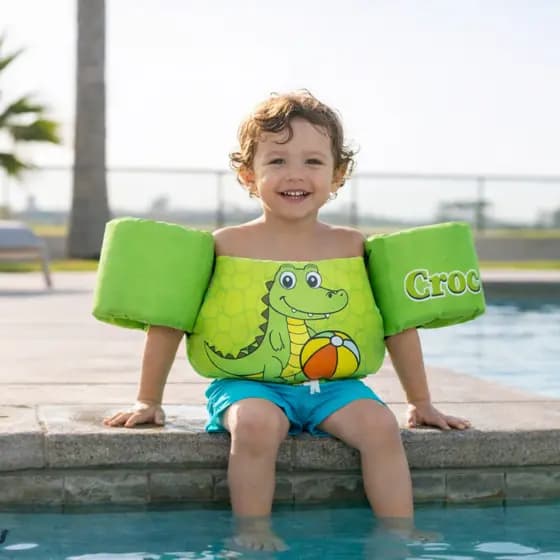 Boia Infantil Flutuador com Braço Colete Ajustavel Segurança Piscina Criança Bebê 1 a 6 Anos