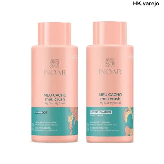 Kit Inoar Meu Cacho Meu Crush Shampoo + Condicionador  500ml