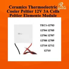 TEC1-12703 12704 12705 12706 12708 12709 12710 12712 12715 Refrigerador Termoelétrico De Cerâmica Peltier 12V 3A Células