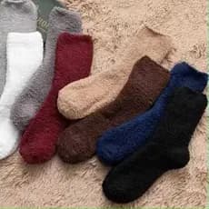 Meias Felpuda Grossa Para Frio Quente Adulto unisex Meias De Chão De Outono